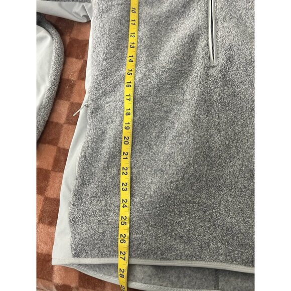 Lululemon Tundra Trek Jacket Mens Large 1/2 Zip Wool Blend Pullover Gray Sweater - Picture 13 of 13